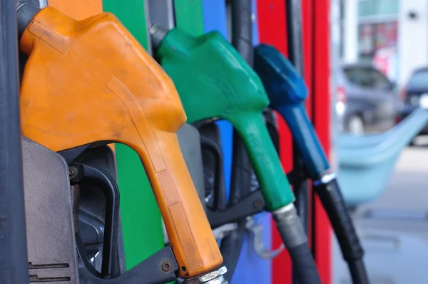 Gasoline nozzles figure — Stock Photo, Image