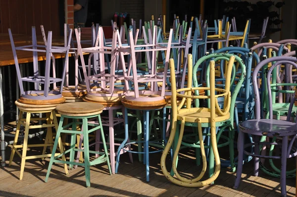 Krzesła koloru żelaza — Zdjęcie stockowe