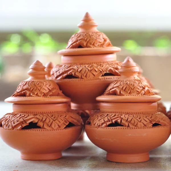 Poterie traditionnelle thaïlandaise à Koh Kred île — Photo