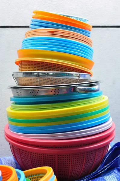 Cestas de círculo de colores — Foto de Stock