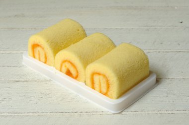 Mini portakal reçeli rulo