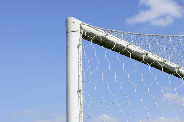 Part of football goal outdoor — Stock Photo, Image