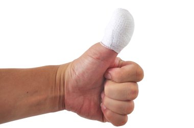 adam thumb bandaj kaza