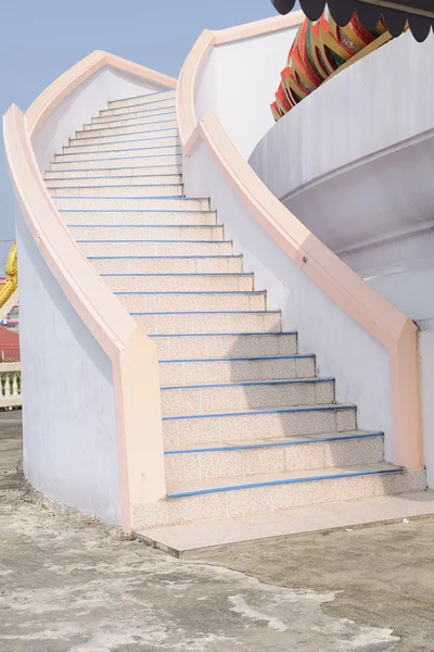 Beautiful stairs in Thai temple — Stock Photo, Image