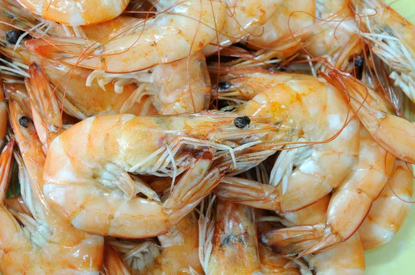 Shrimps with salt — Stock Photo, Image