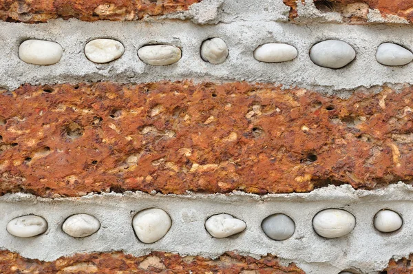 Mur de briques rouges — Photo