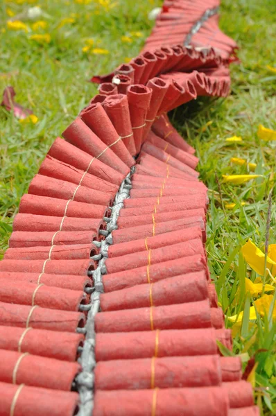 Long Chinese firecrackers — Stock Photo, Image