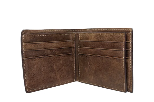 Men leather wallet — Stock Photo, Image
