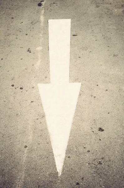 Arrow direction on road — Stock Photo, Image