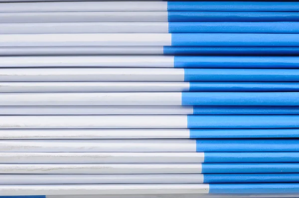 Stack of Blue and white paper boxes — Stock Photo, Image