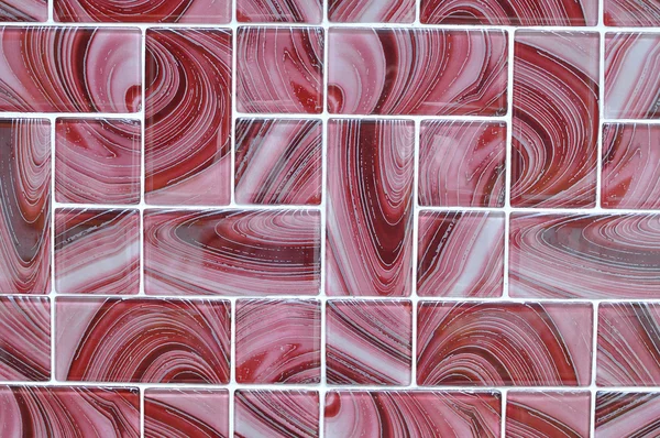 Red pattern rectangle floor tiles — Stock Photo, Image