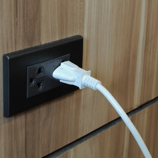 Plug socket on wall — Stock Photo, Image