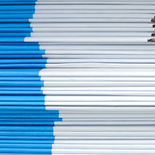 Mavi ve beyaz kağıt kutular — Stok fotoğraf