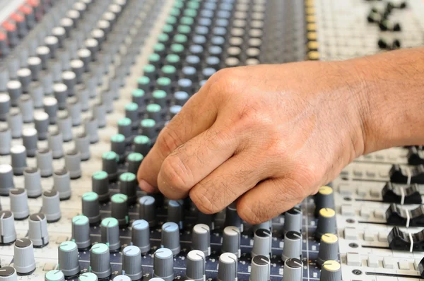 Sound mixing control board — Stock Photo, Image