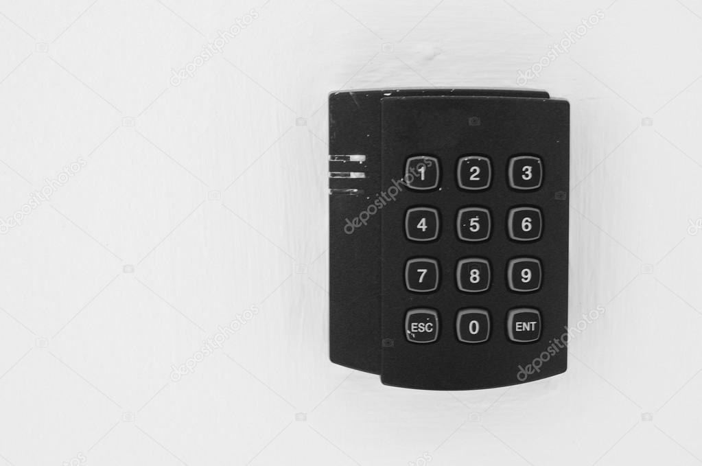 Number keypad for access control