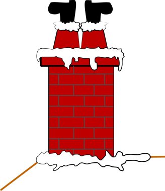 Stuck santa in chimney