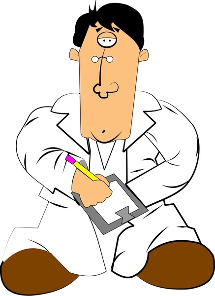 Doctor in scrubs — Stock Vector