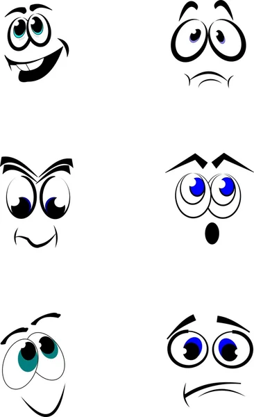 Глаза с выражением — стоковый вектор