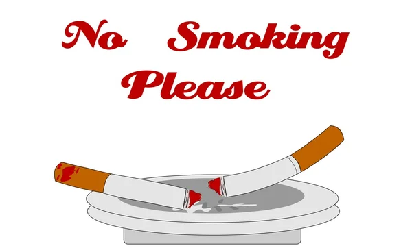 禁止吸烟 — 图库矢量图片