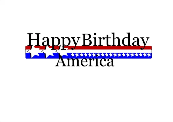 Buon compleanno America — Vettoriale Stock