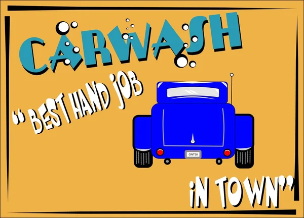 Car wash poster — Stock Photo, Image