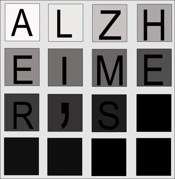 Alzheimers 개념 — 스톡 벡터