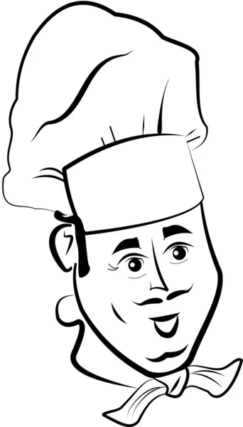 Bosquejo del chef — Vector de stock