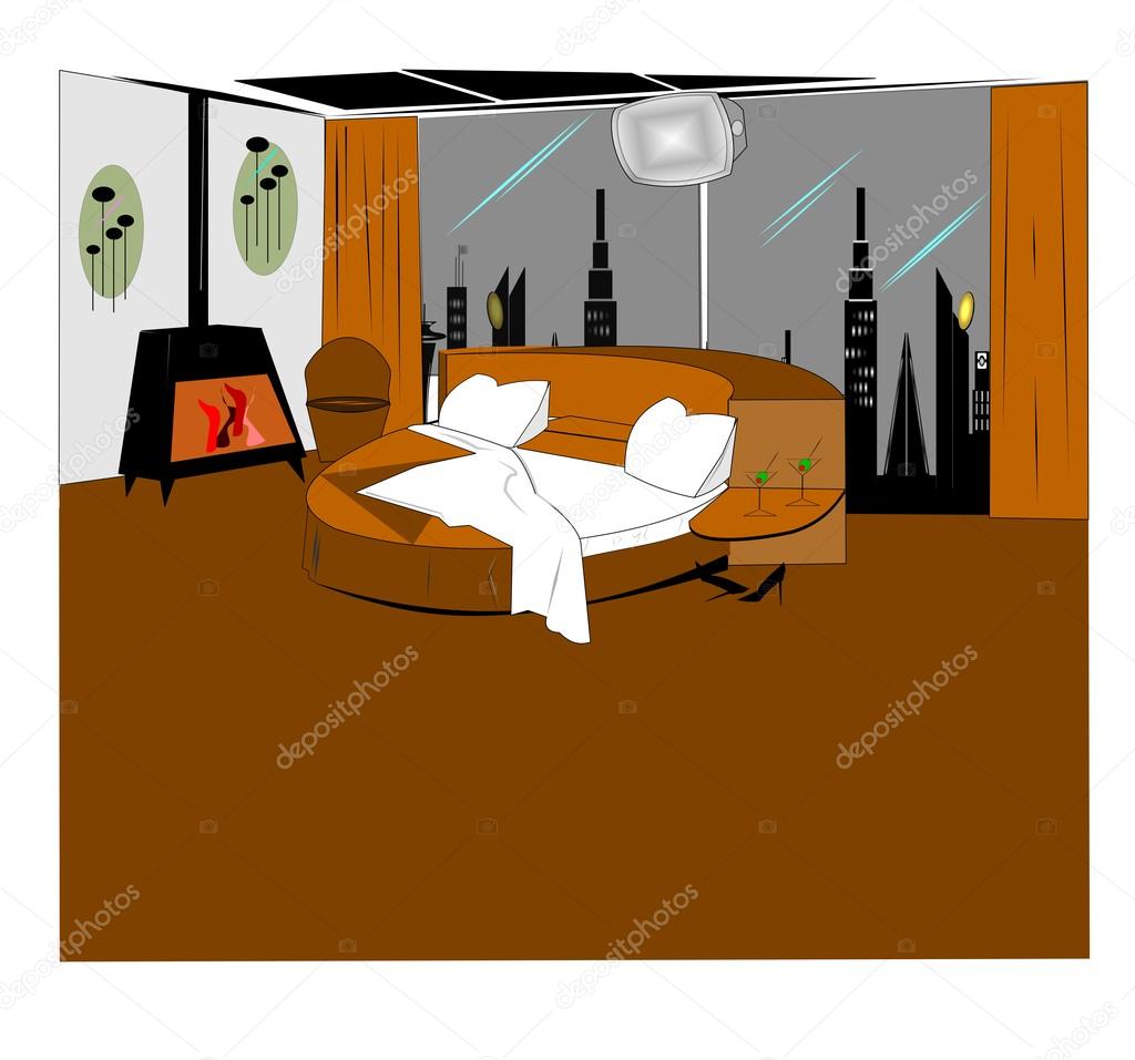 Pictures bachelor pad Bachelor pad — Stock Vector © retroartist