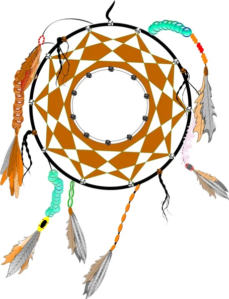 Vektor illustration - tradition dreamcatcher — Stock vektor