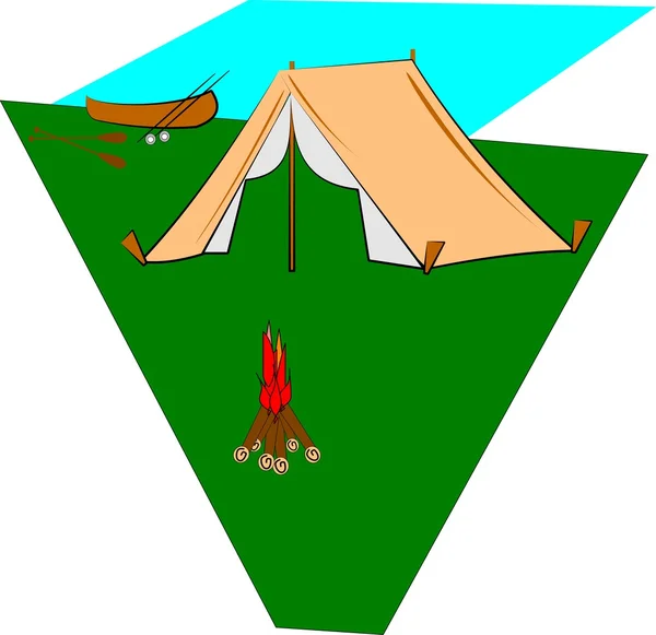 Camping — Archivo Imágenes Vectoriales