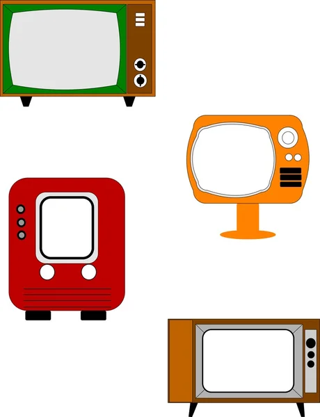 Retro televisie — Stockvector