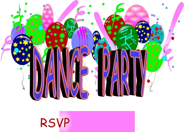 Dance party — Stock Vector
