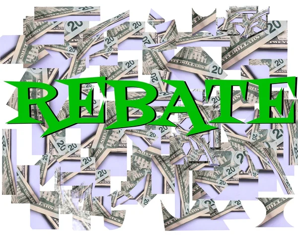 Rebate savings — Stock Photo, Image