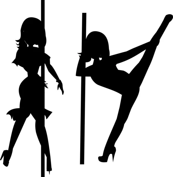 Pole dansare — Stock vektor