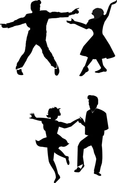 Baile jive mano — Vector de stock