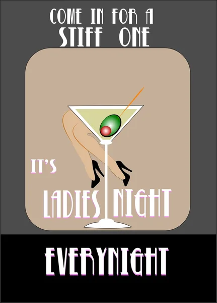 Ladies Night — Stockvektor