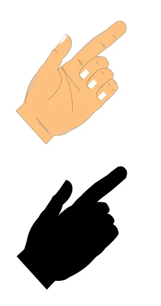 Mans hand — Stock Vector