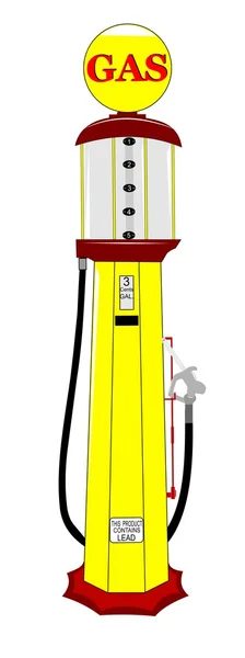 Vintage benzinepomp — Stockvector