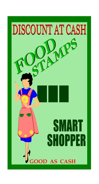 Food stamps — Stockfoto