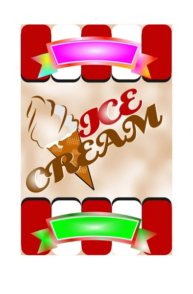 Ice cream concept — Stock Vector