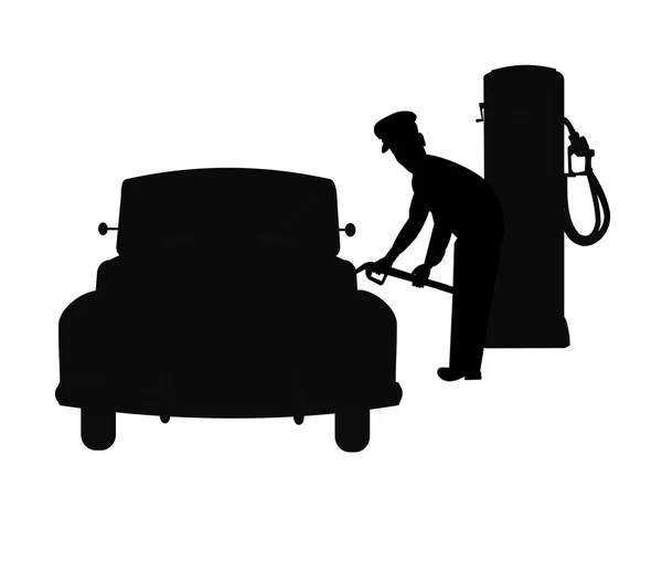 Gas jockey — Stockvector