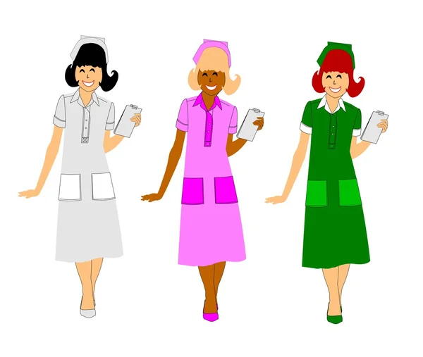 Nurses — Stock Vector