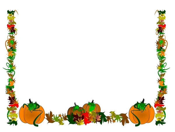 Fronteira de formato de paisagem para halloween — Vetor de Stock