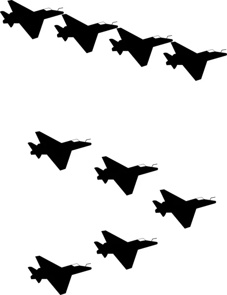 Jet fighters — Stock Vector