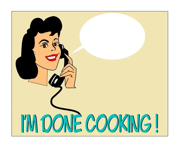 Im done cooking — Stock Vector