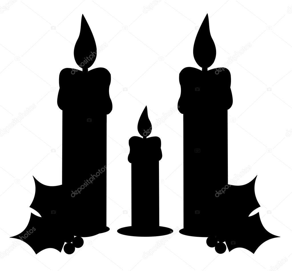 Candle silhouettes