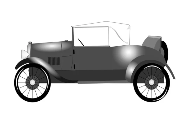 1920er Roadster mit Poltersitz — Stockvektor