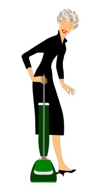 Ev işi yapan kadın.