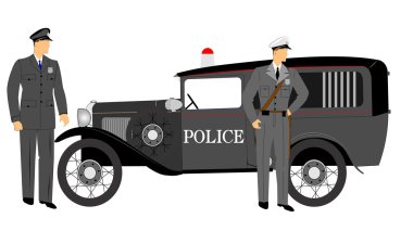 Polislerin önünde araba