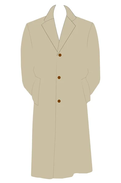 Mans trenchcoat — Stockvector